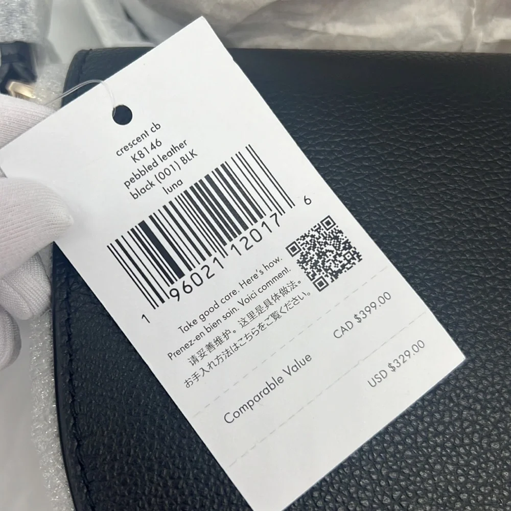 Kate Spade Luna Crescent Crossbody Black